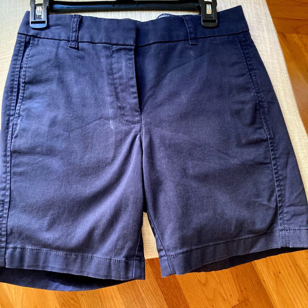 J Crew Navy Chino 7" Shorts